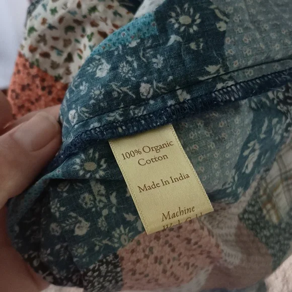 Christy Dawn Brynne Dress in Patchwork Blue - Picture 4 of 4